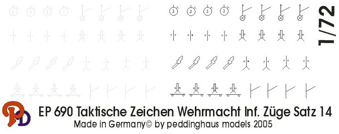 Tactic Signs Wehrmacht - Infantry Columns - Click Image to Close