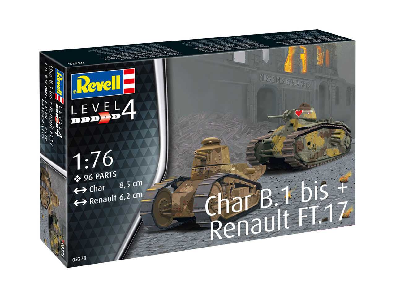 Char B.1 bis & Renault FT.17 - Click Image to Close