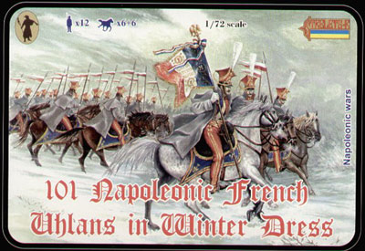 French Uhlans in winter uniform - Click Image to Close