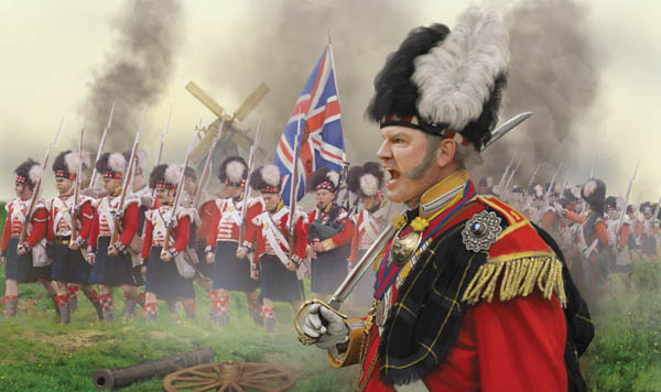 Napoleonic Highlanders on the March - Click Image to Close