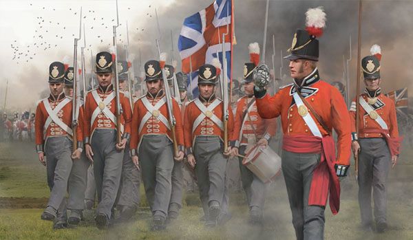 Napoleonic British Infantry on the March