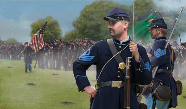 ACW Union Infantry Standing - Click Image to Close
