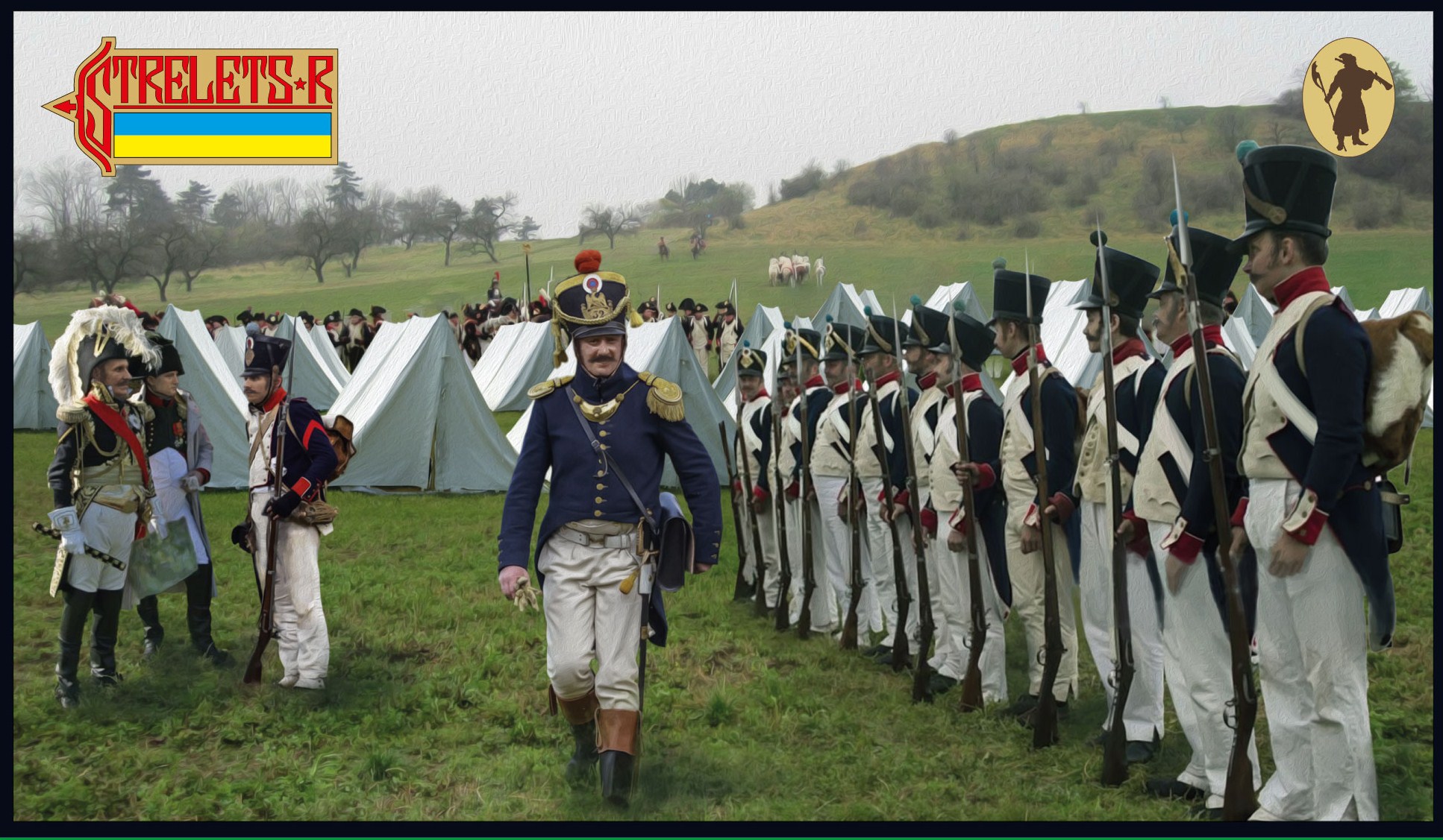 Napoleonic French Infantry standing Order Arms