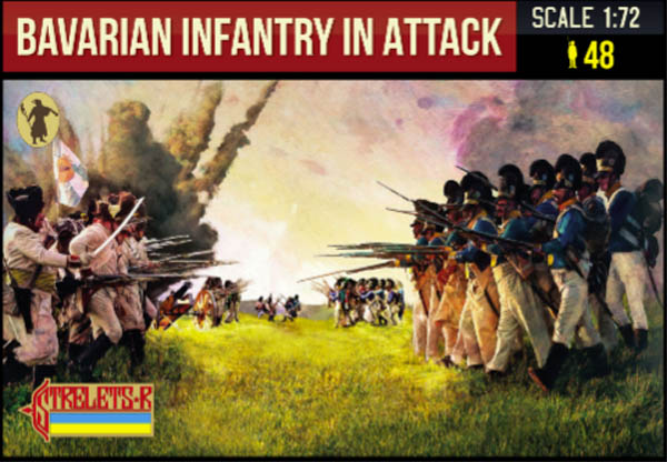 Napoleonic Bavarian Infantry in Attack - Click Image to Close