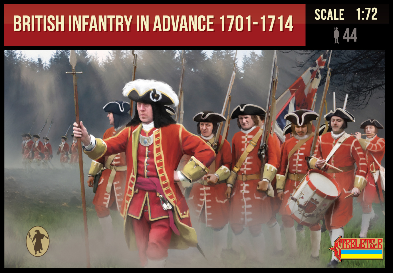WSS British Infantry in Advance - Click Image to Close