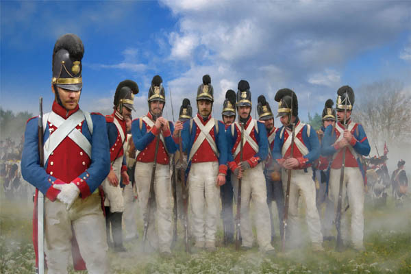Napoleonic Bavarian Infantry at Ease - Click Image to Close