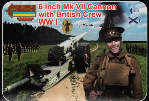 WWI 8 Inch Mk.VII Cannon with British Crew