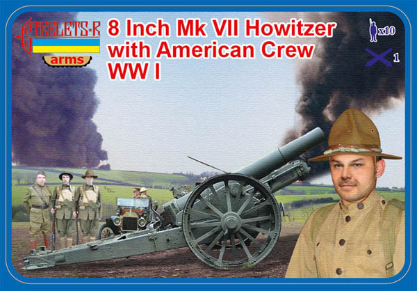 WWI 8 Inch Mk.VII Cannon with US Crew