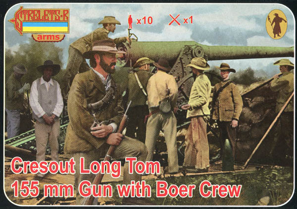 Anglo-Boer War Cresout Long Tom 155mm with Boer crew - Click Image to Close