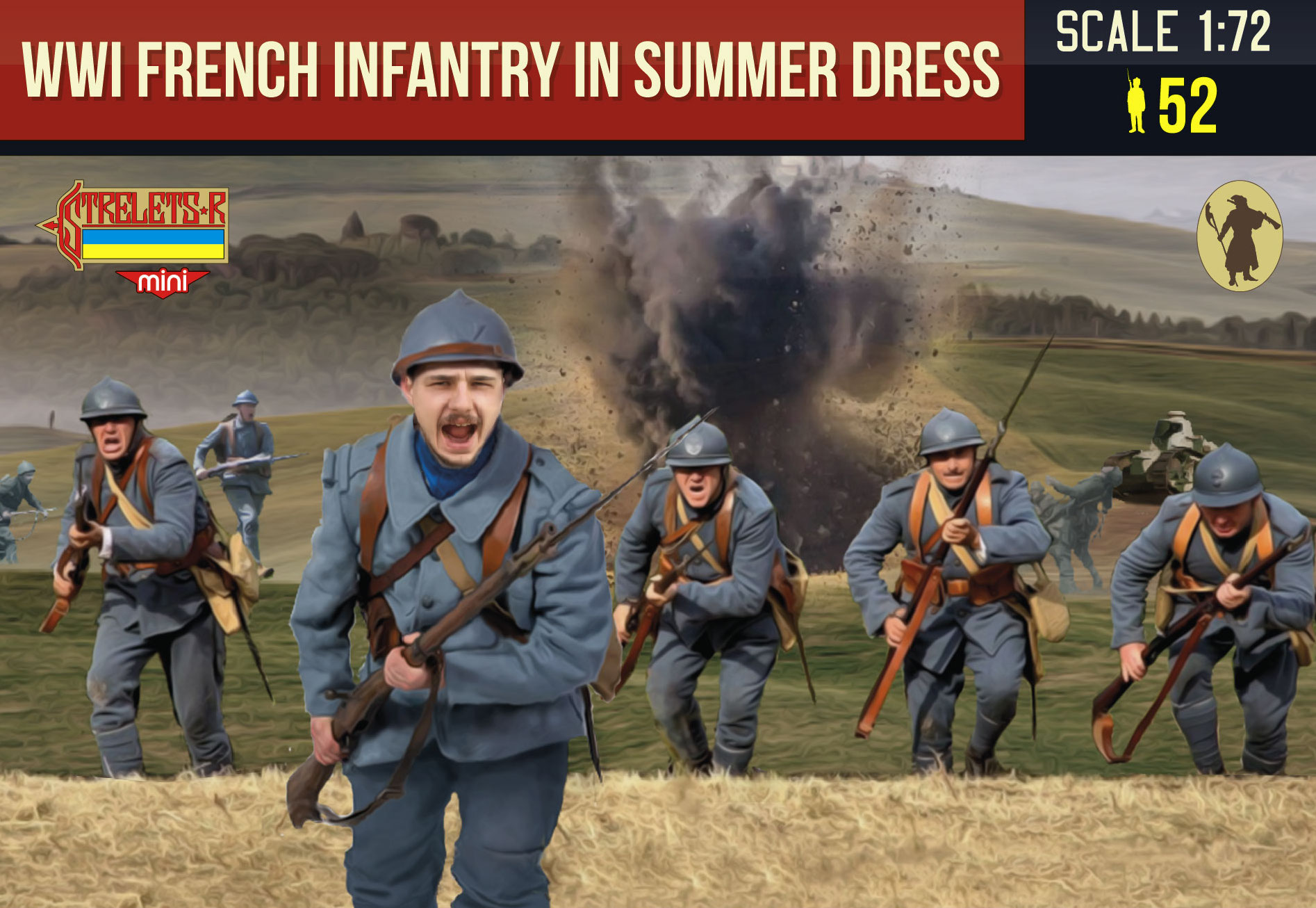 WW1 French Infantry in Summer Uniform - Click Image to Close