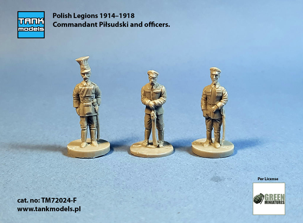 Polish Legions 1914-1918 - Commandant Piłsudski & Officers - Click Image to Close