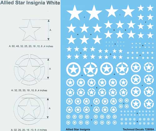 Allied Stars - white - Click Image to Close