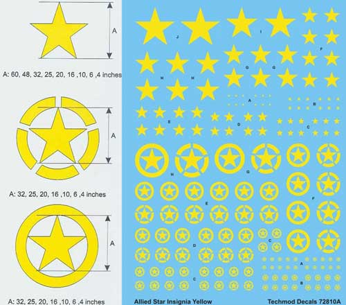 Allied Stars - yellow - Click Image to Close