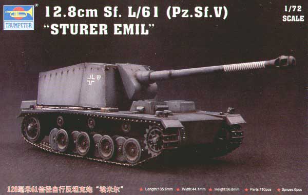 12.8cm Sf L/61 (Pz.Sf.V) "Sturer Emil"