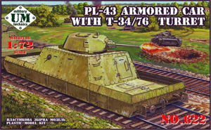 PL-43 armored car with T-34/76 turret mod.1940 - Click Image to Close