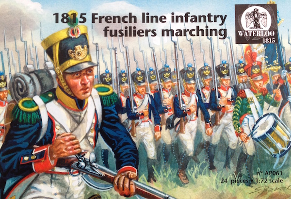 1815 French Line Infantry Fuseliers marching - Click Image to Close