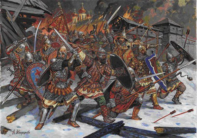 Russian Foot Warriors 13-14th Century - Click Image to Close