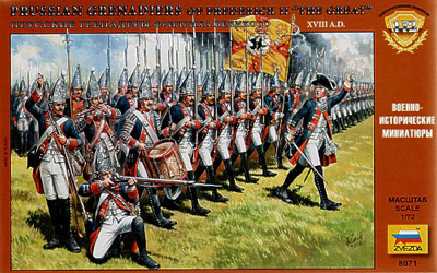 Prussian Grenadiers Of Frederick II/ Frederick The Great - Click Image to Close