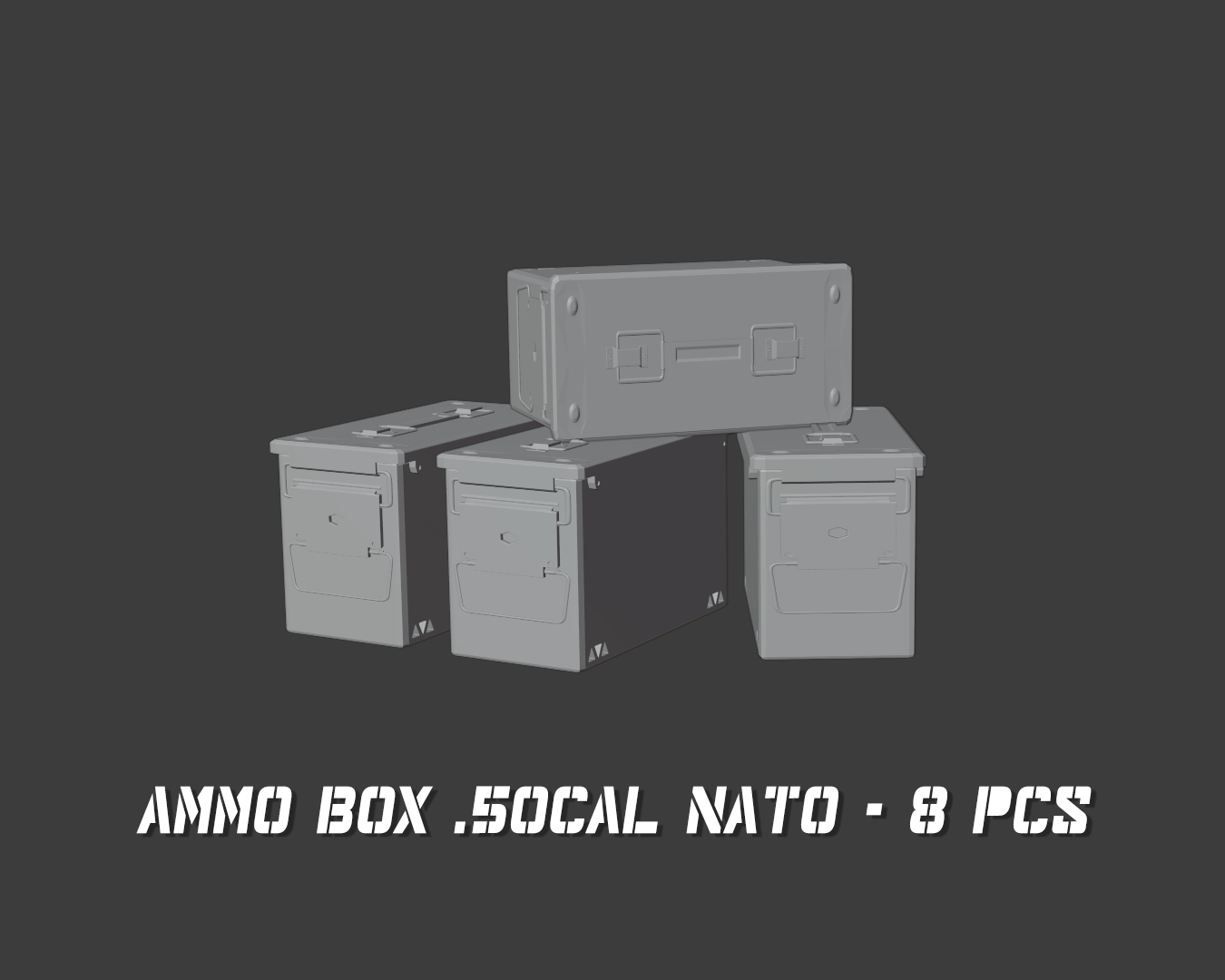 Ammo box .50cal NATO (8pc)