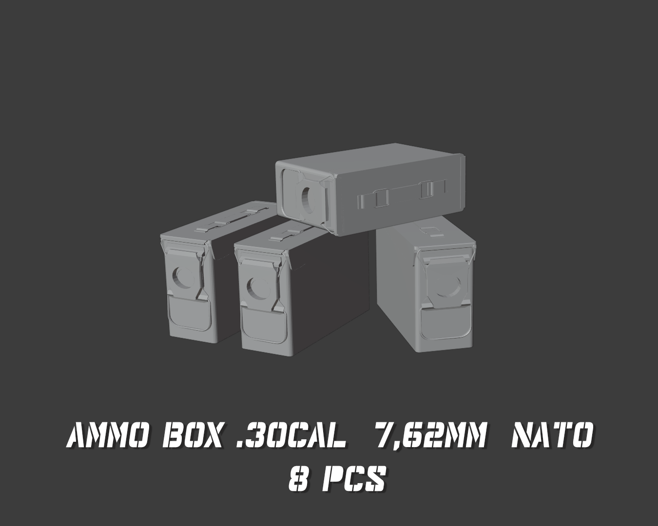 Ammo box .30cal (7,62mm) NATO (8pc)