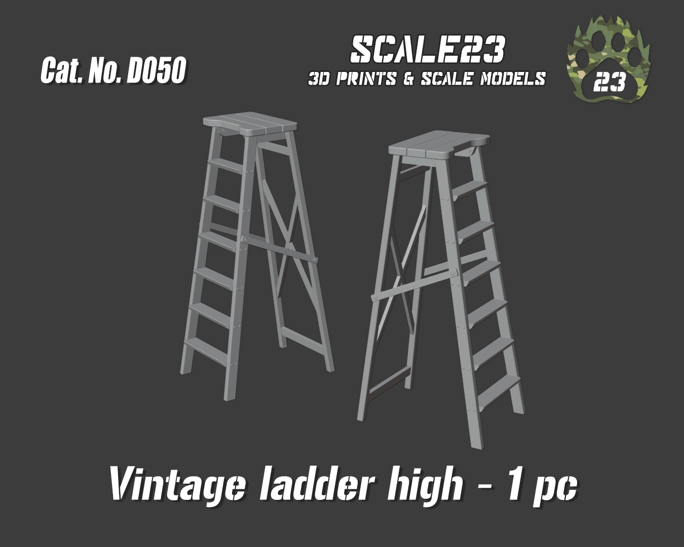 Wooden ladder - high