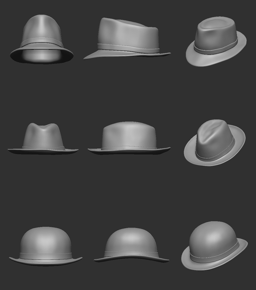 Hats (6pc - 2 of each)