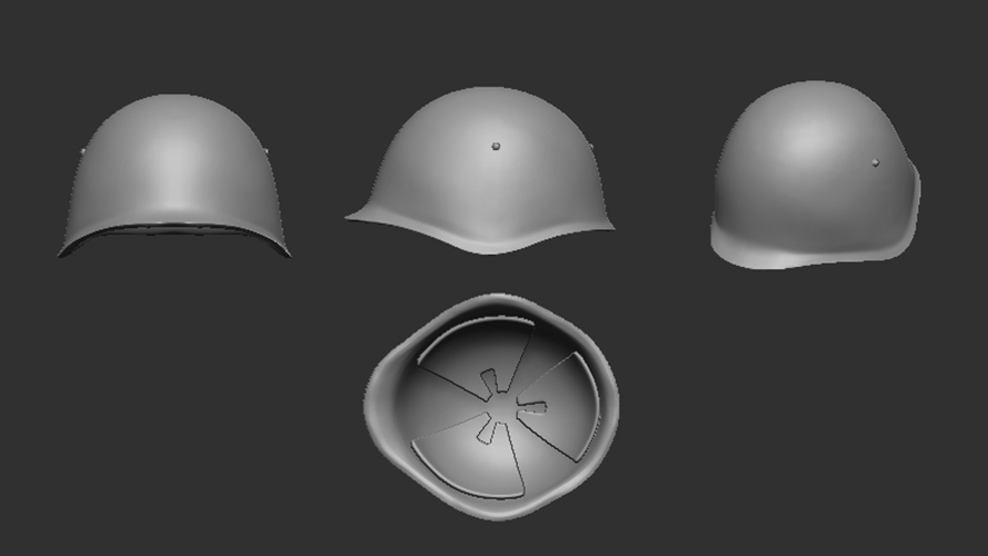 Soviet helmet SSh-39/40 - detail (10pc)