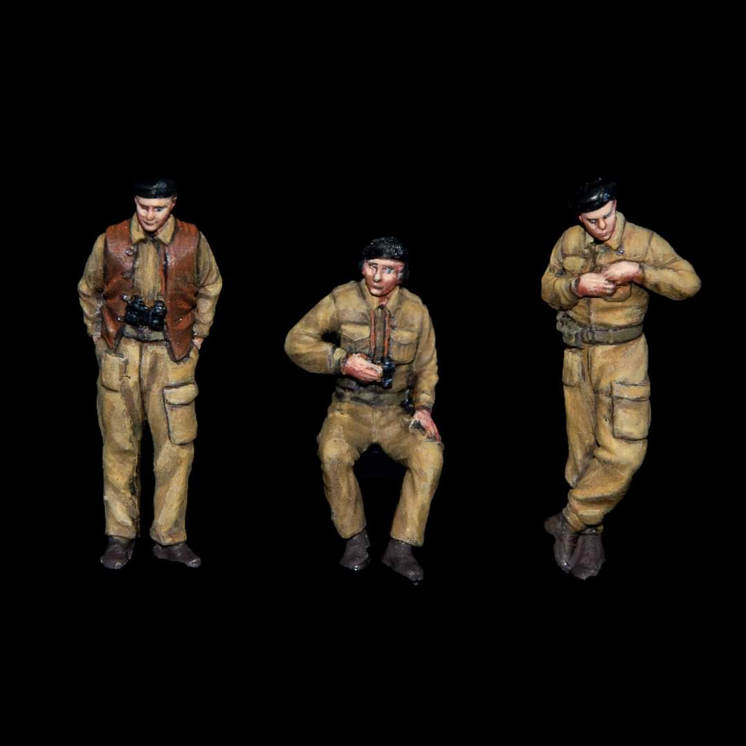 WW2 British tank crew - set 1