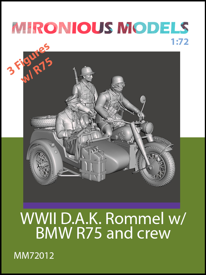 WW2 German DAK Rommel in BMW R75