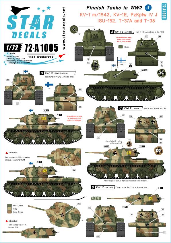 Finnish Tanks in WW2 - set 1
