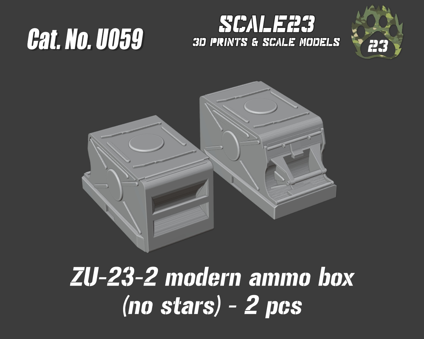 ZU-23-2 ammo box - late (2pc)