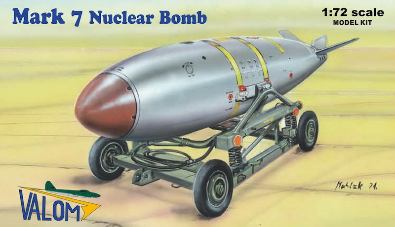 U.S. Mark 7 Nuclear Bomb with cart