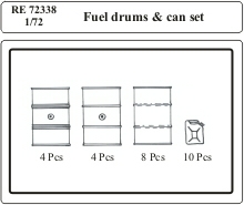 Fuel drums & can set
