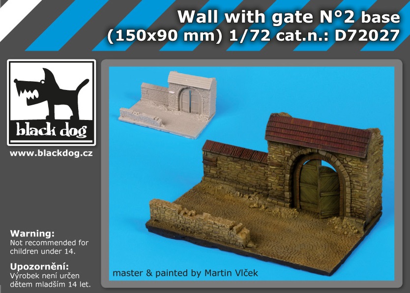 Wall with gate base - set 2 (150x90 mm)
