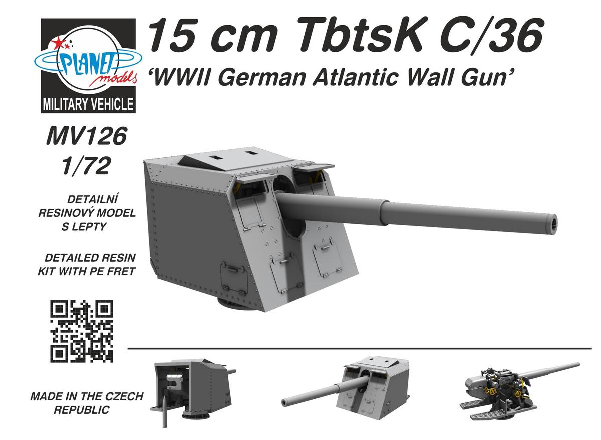 WW2 Atlantic wall 15cm TbtsK C/36