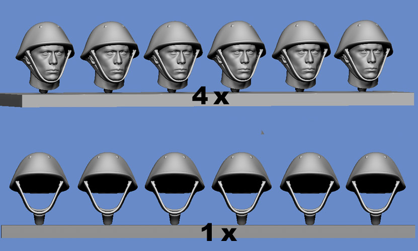 NVA heads & helmets