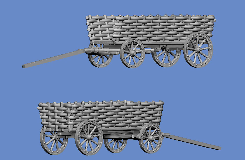 Farm wagon with woven side walls