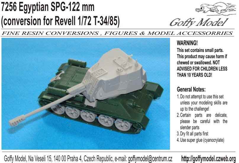 Egyptian SPG-122mm conv. for Revell T34