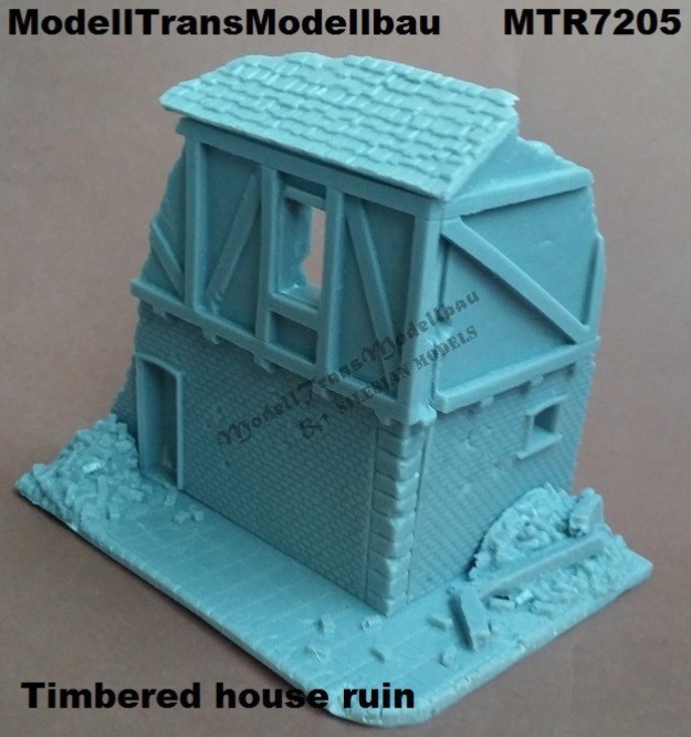 Timbered house ruin