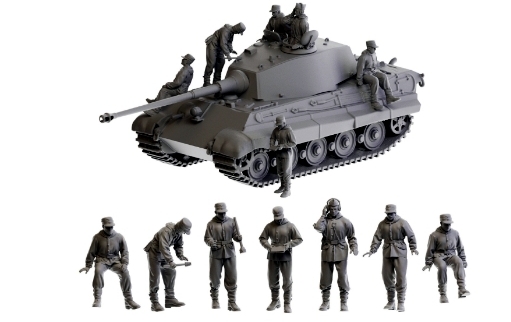 WW2 German tank crew - set 5