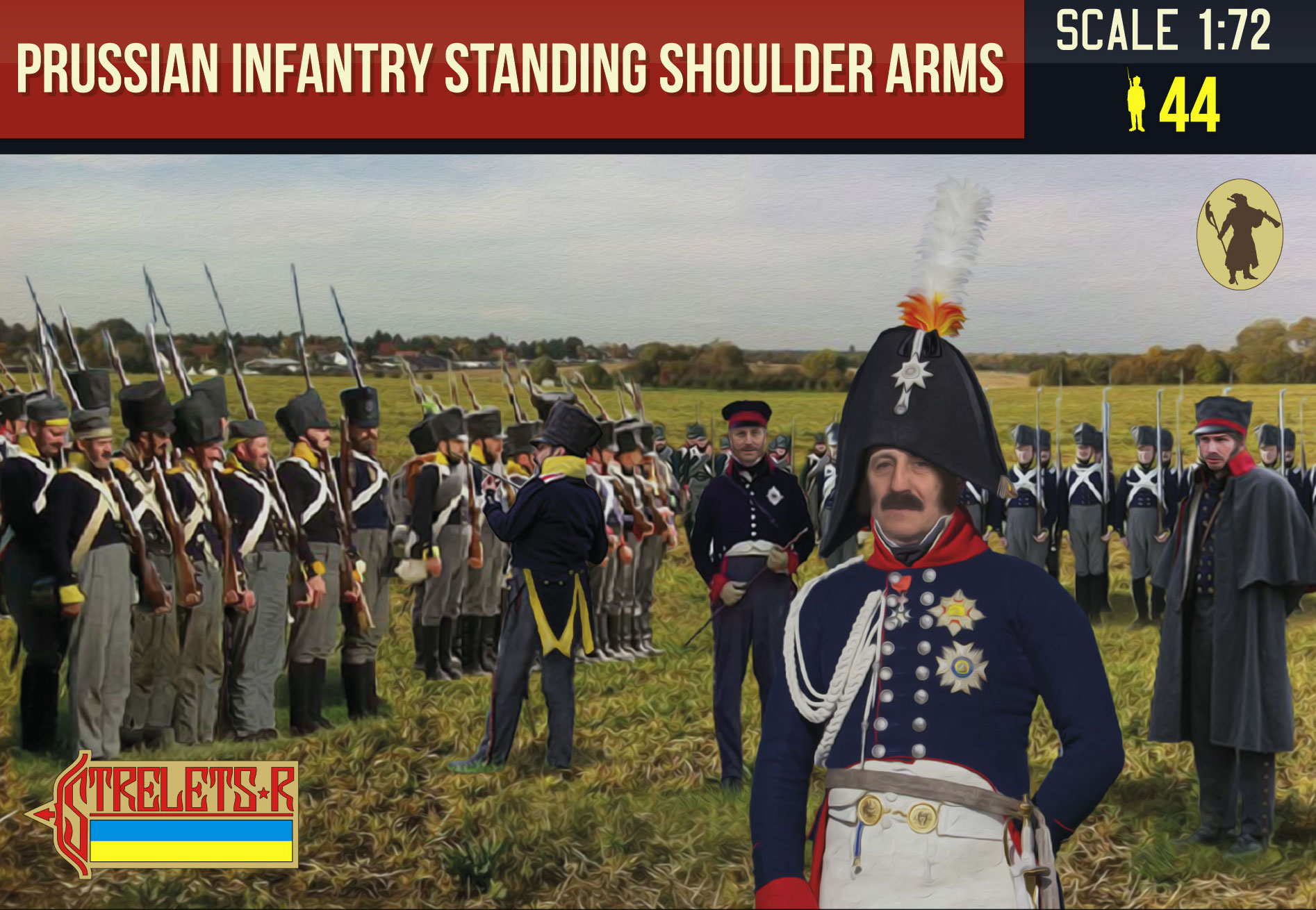 Napoleonic Prussian Infantry Standing Shoulder Arms